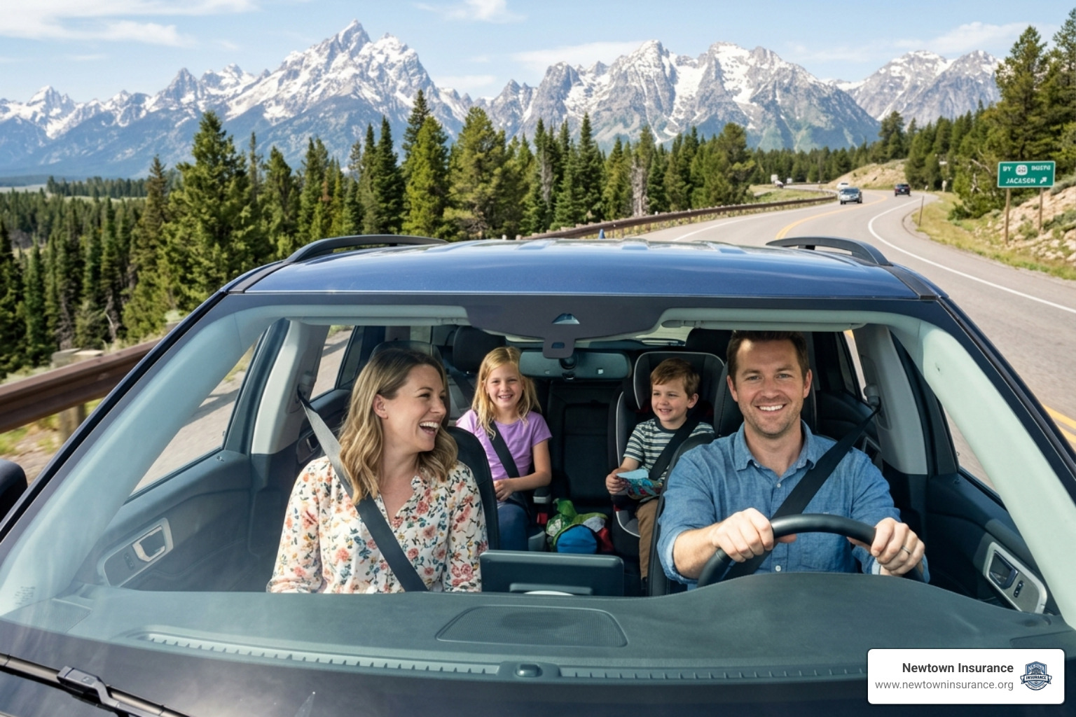 Family driving a rental SUV on vacation with Auto-Owners coverage - auto owners insurance rental car coverage Family driving a rental SUV on vacation with Auto-Owners coverage - auto owners insurance rental car coverage