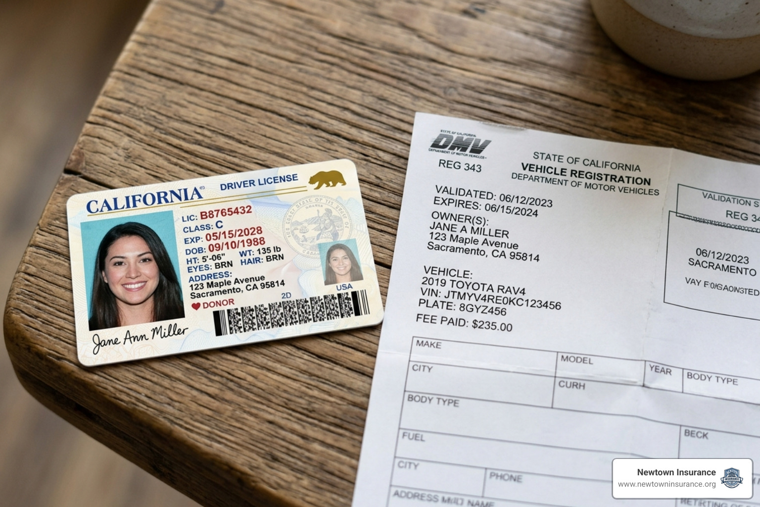 Driver's license and vehicle registration documents - auto insurance quotes Driver's license and vehicle registration documents - auto insurance quotes