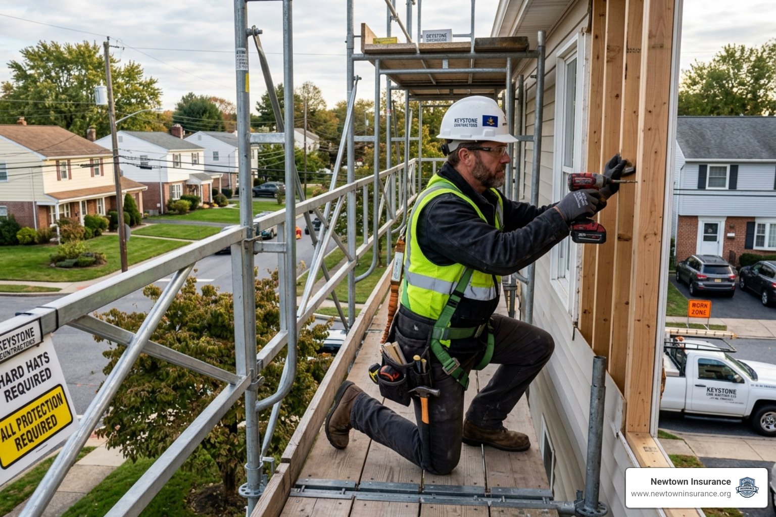 Pennsylvania contractor working on a job site - liability insurance pa