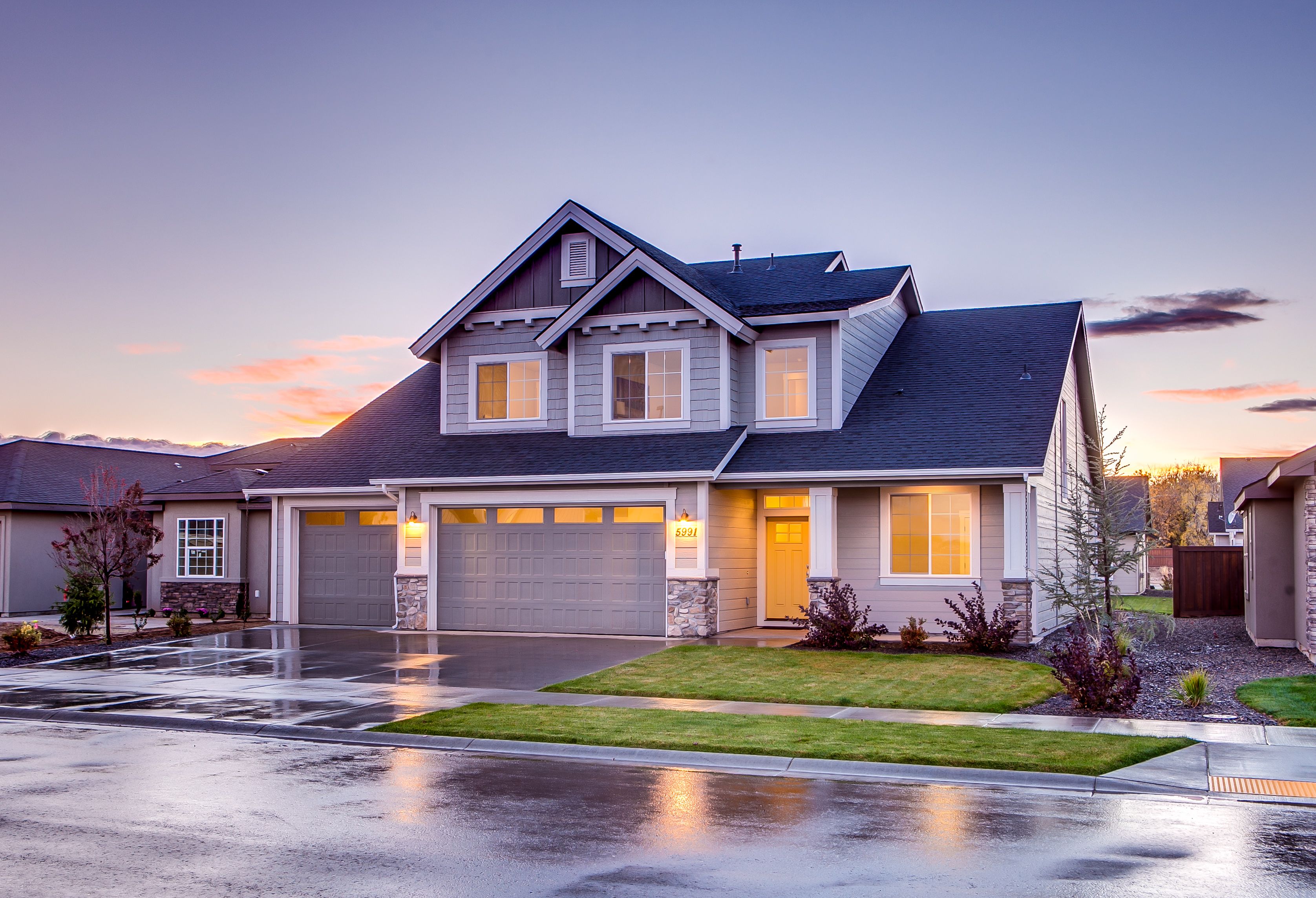 Modern suburban home in Bucks County Pennsylvania - Homeowners insurance PA cost Modern suburban home in Bucks County Pennsylvania - Homeowners insurance PA cost